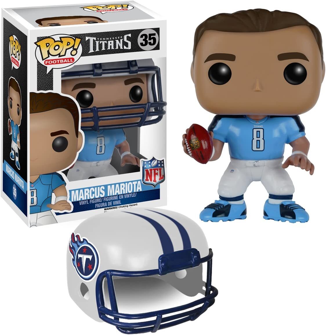 En Oferta Funko Pop! Football Nfl: Marcus Mariotta. Tennessee Titans N. 35. Action Figu...