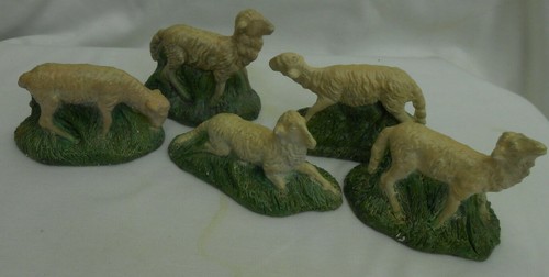 16-TEILIGES KRIPPENSET KREIDEGESCHIRR HEILIGE FAMILIE KAMEL ESEL KUH SCHAF antik - Bild 2 von 7