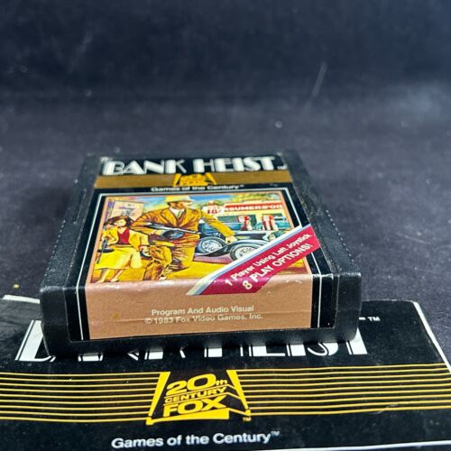 1983 BANK HEIST 20TH CENTURY FOX ATARI 2600 VCS VIDEO GAME CARTRIDGE W/ MANUAL - Picture 3 of 8