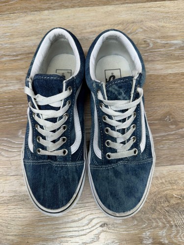 Zapatilla deportiva de mezclilla Vans Old Skool para mujer talla 7/hombre 5,5 - Imagen 2 de 6