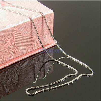 Collana A Scatola Piccola In Oro Su Argento Sterling 925 - Foto 3