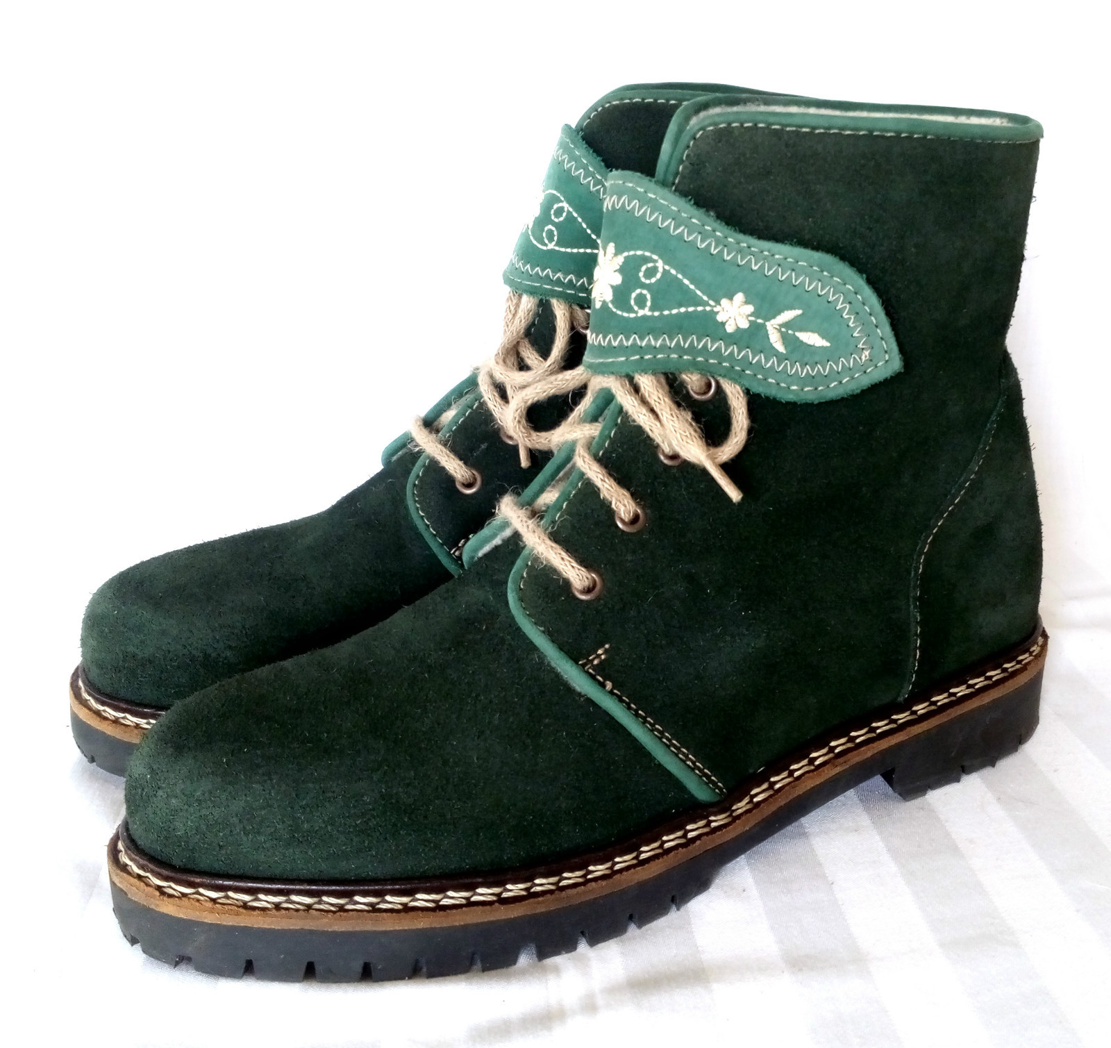 Herren Winterstiefel Boots Jäger Grün Wildleder Warm Futter Doppelgenäht 42 TOP Herren Winterstiefel Boots Jäger Grün Wildleder Warm Futter Doppelgenäht 42 TOP