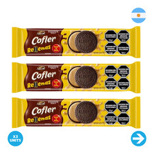 Galletas dulces rellenas de chocolate Cofler con Bon o Bon 85G (PACK DE 3)