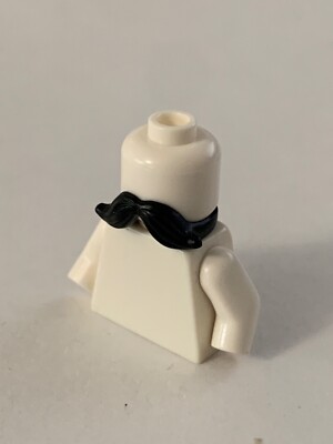 Lego Parts 15439 (1pc) Minifigure, Beard Moustache