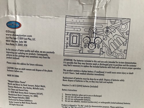 Autobús escolar de amistad Disney Junior Muppet Babies con luces/sonido, NUEVO en caja - Imagen 12 de 12