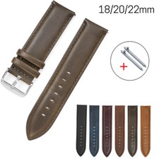Quick Release Retro Crazy Horse Leather band Watch Strap 18mm 20mm 22mm Bracelet