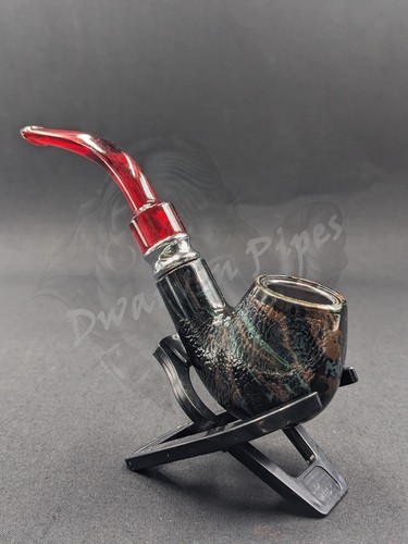 Metal/Acrylic Tobacco Sherlock Smoking Pipe + 5 FREE Screens +1 FREE Stand H01 - Picture 2 of 4