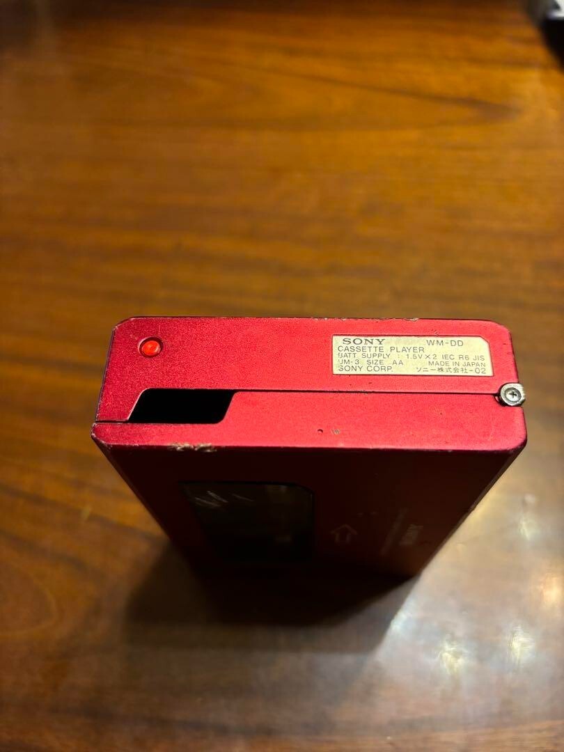JUNK SONY Walkman WM-DD RED Portable Cassette Player