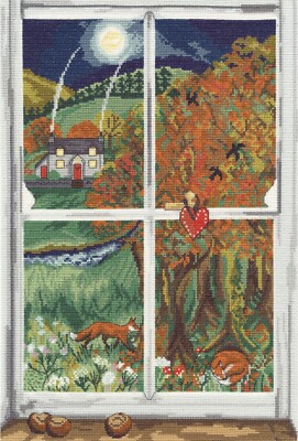 Conker Fenster Kreuzstich Set ~ Bothy Threads