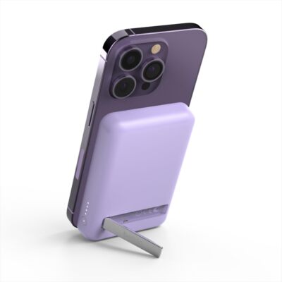 Belkin magnetische 5000-mAh-Powerbank, externer Handy-Akku, kompatibel mit MagSa