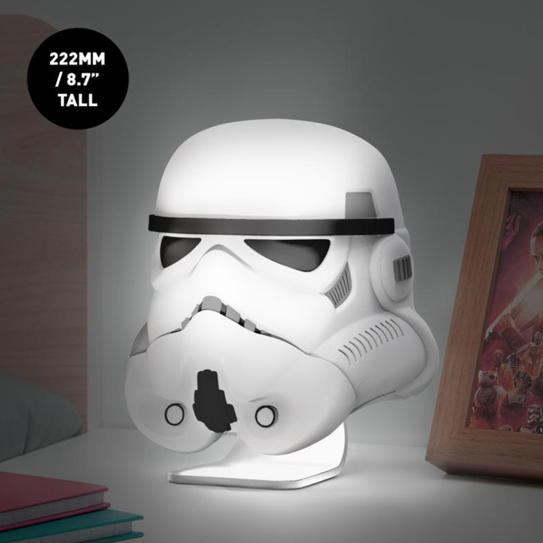 Casque Stormtrooper Star Wars Lampe LED Paladone 19cm Blanche