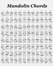 Mandolin Chords Chart 8 x 10