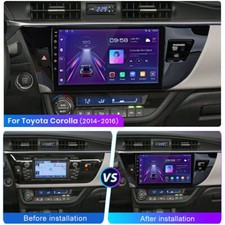 For Toyota Corolla 2014-2016 CarPlay Android 12 Car Stereo Radio GPS Camera USA