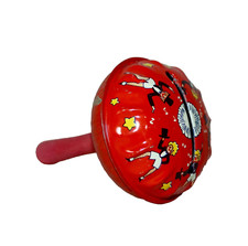 Kirchhof Tin Chorus Line Girls Litho Round Slotted Noise Maker Life Of The Party