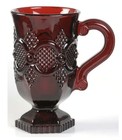 AVON 1876 CAPE COD RUBY RED COLLECTION FOOTED IRISH COFFEE MUG 5" High — photo 1