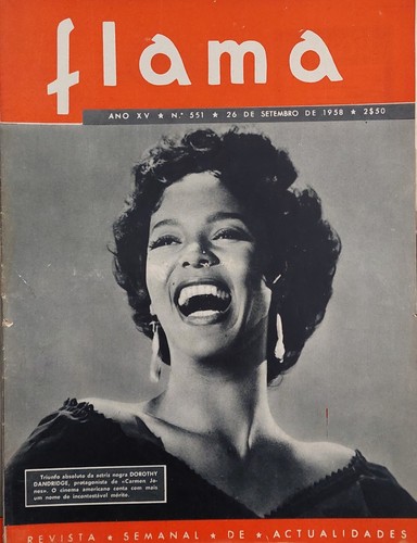 DOROTHY DANRIDGE on 1958 Cover Magazine Portugal