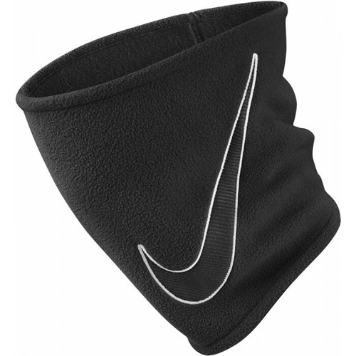 NIKE NECK WARMER ADULTS THERMAL FLEECE SNOOD DRI-FIT REVERSIBLE MASK SCARF BLACK - Picture 12 of 12