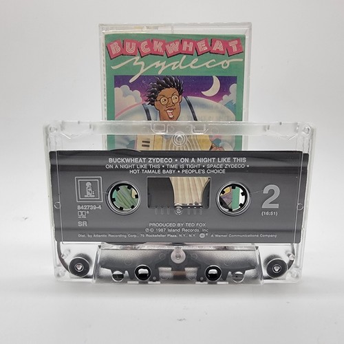 Buckwheat Zydeco - On A Night Like This- Atlantic Cassette 1987 - Picture 4 of 4
