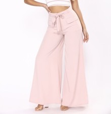 Fashion Nova Pink Woven Pants