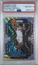 Bones Hyland signed rc #302 2022 Denver Nuggets Panini GEM Mint 10 PSA Encap