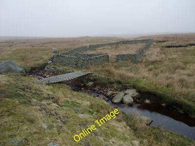 Photo 6x4 Sheepfold, Grassington Moor Flat Moss/SE0368 My 1989 OS map sh c2012