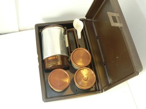 Vintage-Nesco-034-Home-039-n-Away-034-Coffee-Travel-Kit-4-Cup-Dual-Volt-Percolator-Works