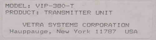 NEW ASM PN: 45-121690A12 Expander, Vetra Systems VIP-380-T Transmitter Unit - Picture 4 of 4