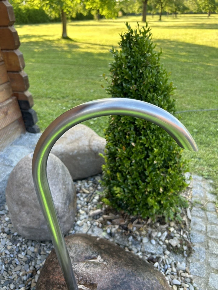 Brunnen-Einlauf aus Edelstahl 22mm, Wasserspeier,Wasserhahn,Zierbrunnen,Auslauf - Bild 4 von 4