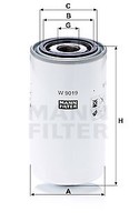 Mann-Filter W 9019 ÖLfilter FÜR Case IH Claas Landini NEW Holland Steyr