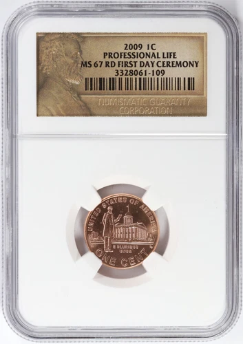 2009 P Lincoln Bicentennial Cent Professional Life NGC MS67 RD Red 1c
