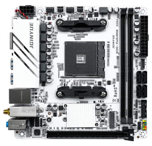 B350I Plus/ARGB DDR4 Motherboard Mini ITX Supports AMD AM4 1/2/3/4/5000 series - Picture 3 of 19
