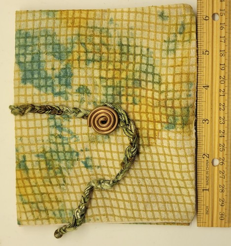 Bolsa de envoltura de tarot hecha a mano se adapta al botón de alambre de cobre oráculo del tarot 5"x 6,5" - Imagen 6 de 9