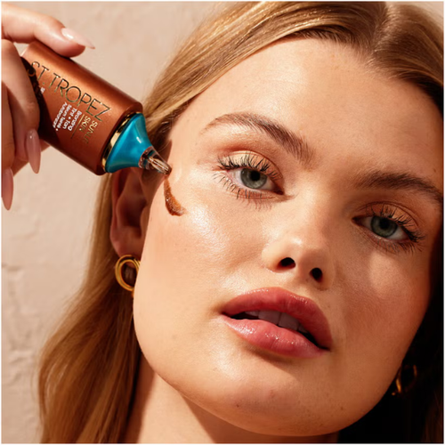 St. Tropez Sunlit Skin Self Tan Express 30 ml Instant Bronzy Glow Medium Tan - Picture 4 of 5