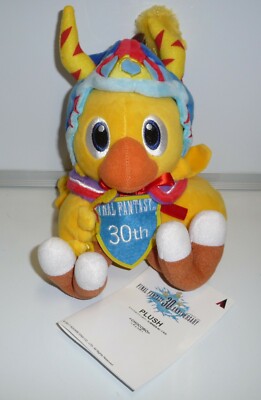 FINAL FANTASY 30TH ANNIVERSARY CHOCOBO PLÜSCHTIER QUADRATISCH OFFIZIELLES PRODUKT