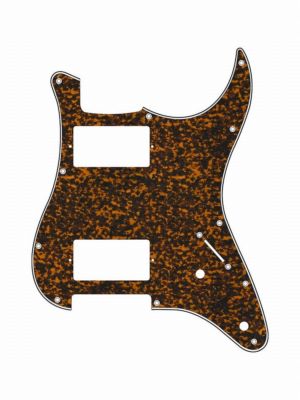 Pickguard E-Gitarre I Standard 11-Loch 3-lagig Tiger Yellow HH