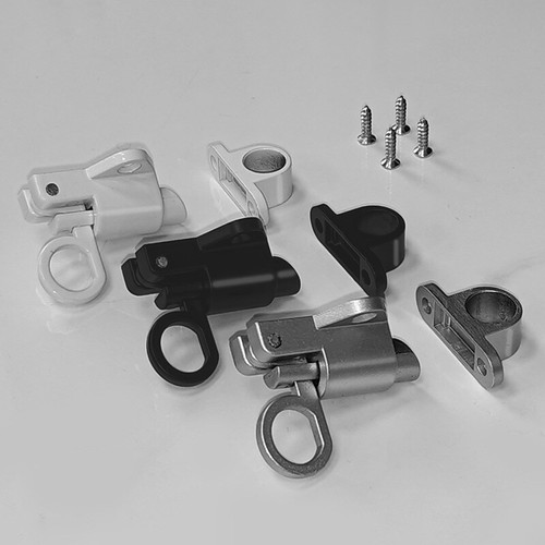 Automatic Door Bolt Latch Home Window Gate Security Pull Ring Spring Bounce Door - Afbeelding 4 van 13
