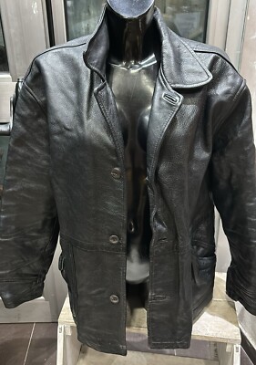 Old Brown Lederjacke Gebraucht Man Gr. 54 Schwarz LLD472