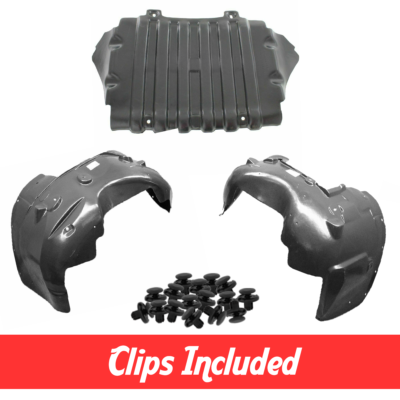 Front Fender Liner Kit W/ Splash Shield For Cadillac Escalade 2007-2014 – Perfect Fit, OE 22860082/22860081, 1-Year Warranty