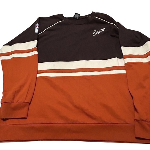 Enyce Vintage Pullover Sweatshirt Mens 4X Big Blue Red Colorblock Y2k 90s Skate