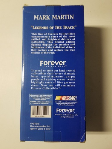 Mark Martin NASCAR Bobblehead Forever "Legends of the Track" LE VIAGRA (NIB) - Picture 3 of 3