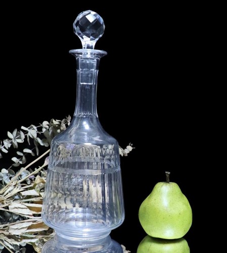 Vintage Baccarat Chicago Crystal Decanter With lid Bottle Limited From JAPAN - Picture 9 of 10