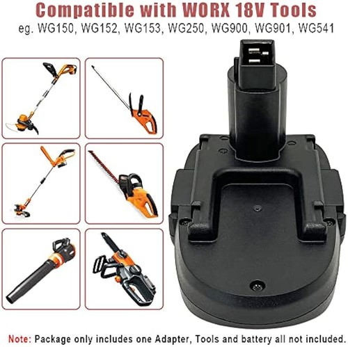 Battery Adapter for Worx 20V Li-ion Battery to 18V Ni-Mh Cordless Power Tools - Picture 7 of 7
