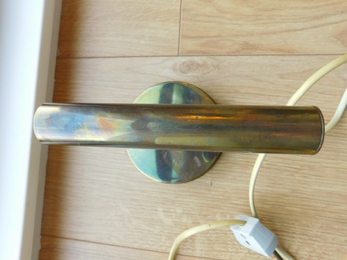 Danish Sven Mejlstrom 1960s Brass Wall Light MS BELYSNING Type 99 - Picture 4 of 12