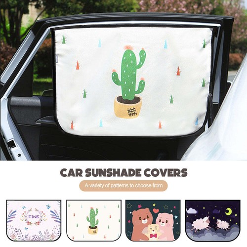 Car Window Magnetic Curtain Sunshade Cover Cute Side Window Sunshade UV Protect