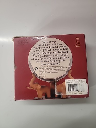 Harry Potter Divination Sticker Kit With Crystal Ball 2007 - Open Box - Picture 4 of 6
