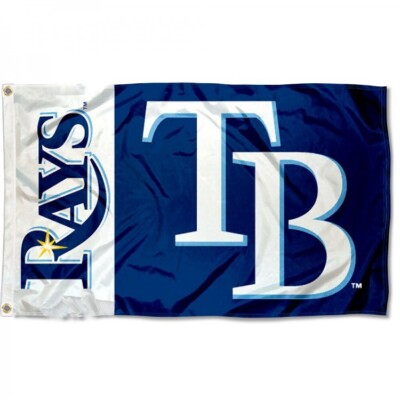 TAMPA BAYS RAYS 3'X5' FLAG/BANNER **100% FULL COLOR ON BOTH SIDES OF THE FLAG**