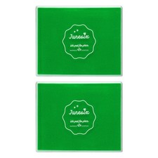 2Pcs Large Emerald Green Stamp Ink Pad, Washable Craft Stamps Inkpad