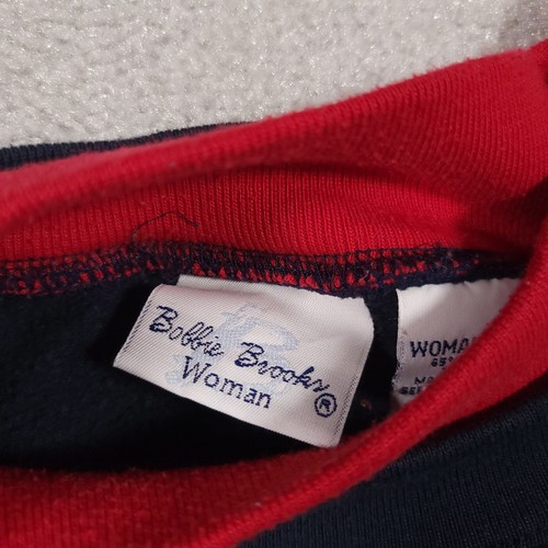 Vtg Bobbie Brooks Sweatshirt Women 14W/16W Embroidered Granny Let It Snow Winter - Picture 11 of 12