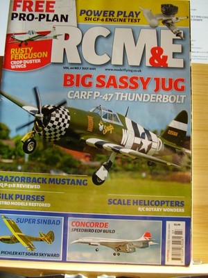 RCM&E MODEL AIRCRAFT MAG JULY 2021 & RUSTY FERGUSON CROP DUSTER WINGS PLANS