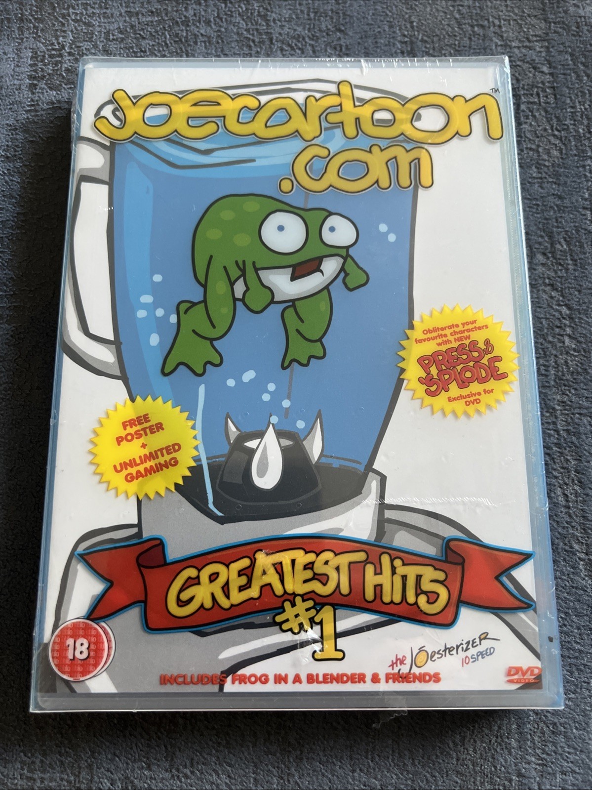 JoeCartoon.com Greatest Hits #1 Region 2 DVD New W/ Free Poster Freepost Uk